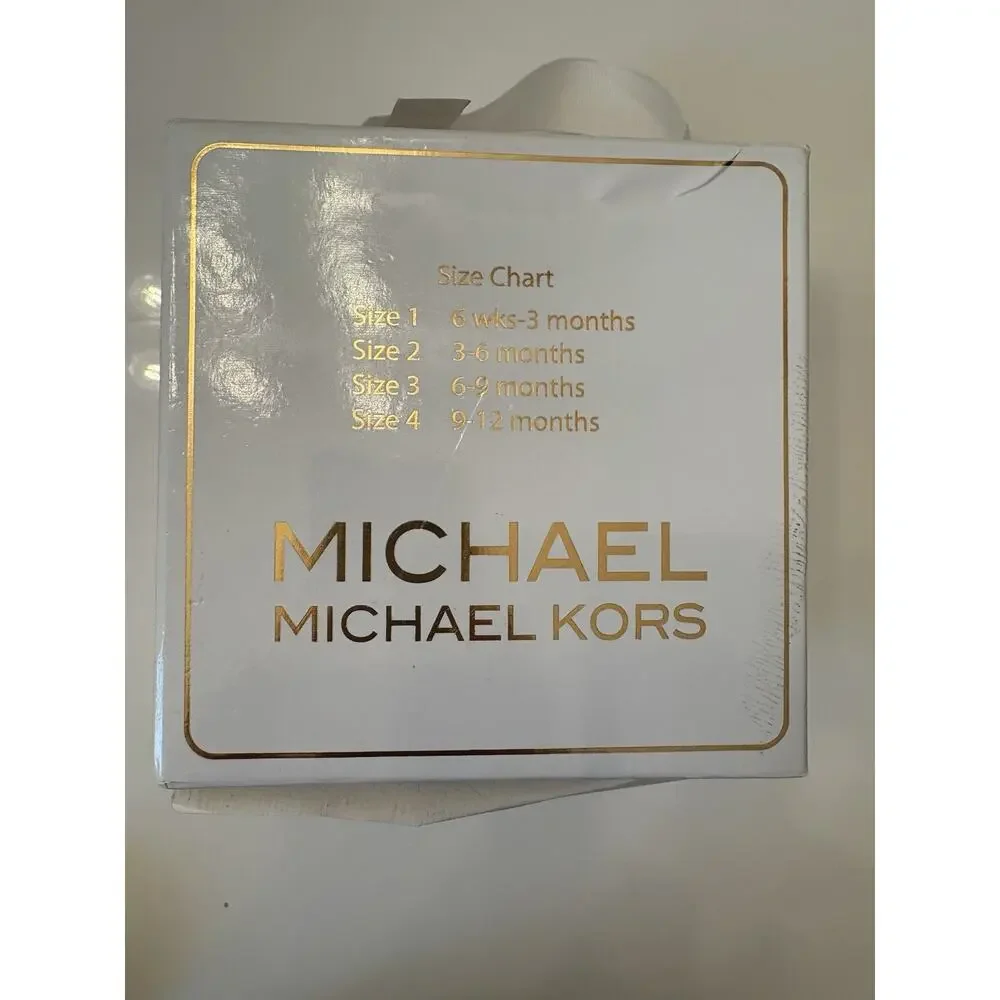 Michael Kors Baby Shoes Two (2) Pair Gold Size 1 Ivy Rory And Kellie Ballet
